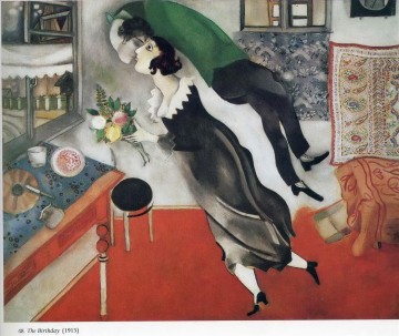 Marc Chagall Painting - El cumpleaños contemporáneo de Marc Chagall